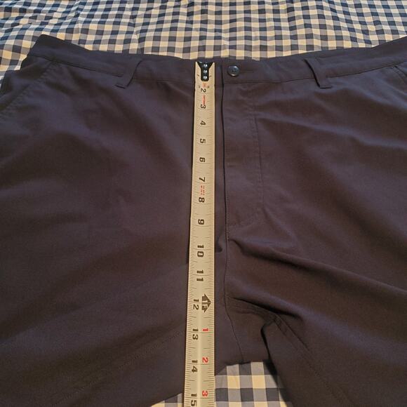 Footjoy FJ Shorts Men's Size 40 Navy Blue Pace 9" Inseam Shorts Chino TINY FLAW - Picture 9 of 11